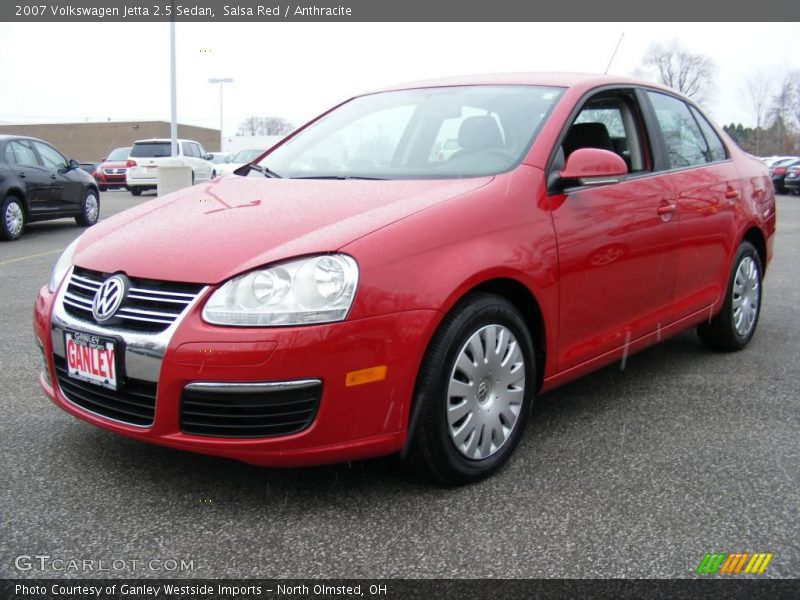 Salsa Red / Anthracite 2007 Volkswagen Jetta 2.5 Sedan