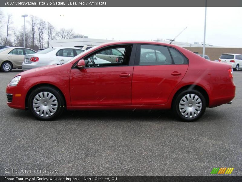 Salsa Red / Anthracite 2007 Volkswagen Jetta 2.5 Sedan