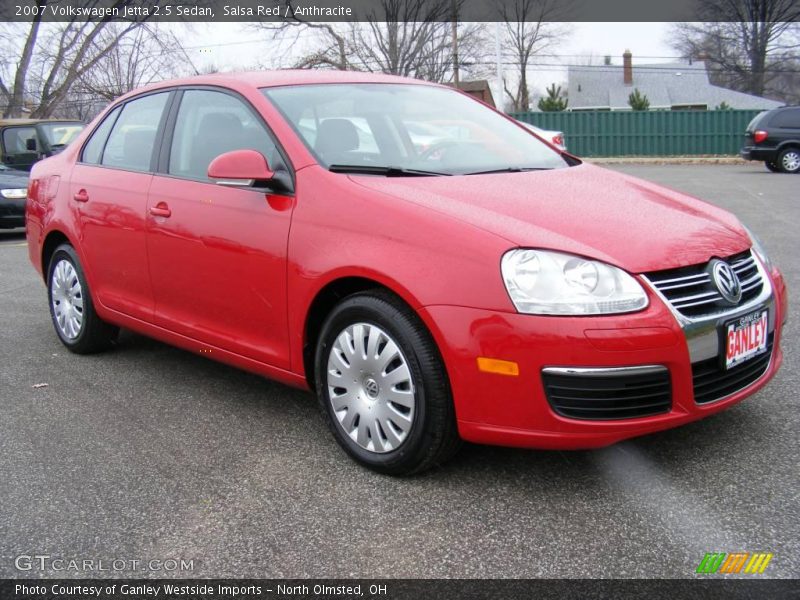 Salsa Red / Anthracite 2007 Volkswagen Jetta 2.5 Sedan
