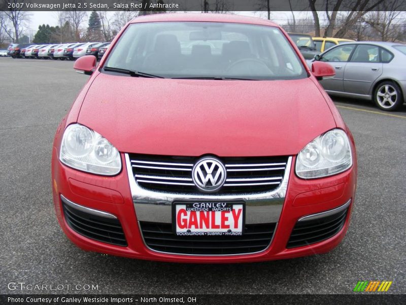 Salsa Red / Anthracite 2007 Volkswagen Jetta 2.5 Sedan