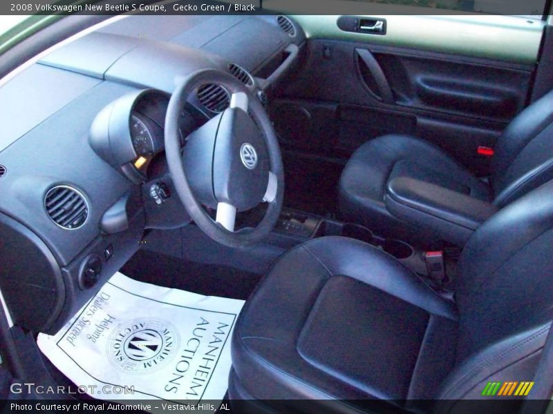 Gecko Green / Black 2008 Volkswagen New Beetle S Coupe