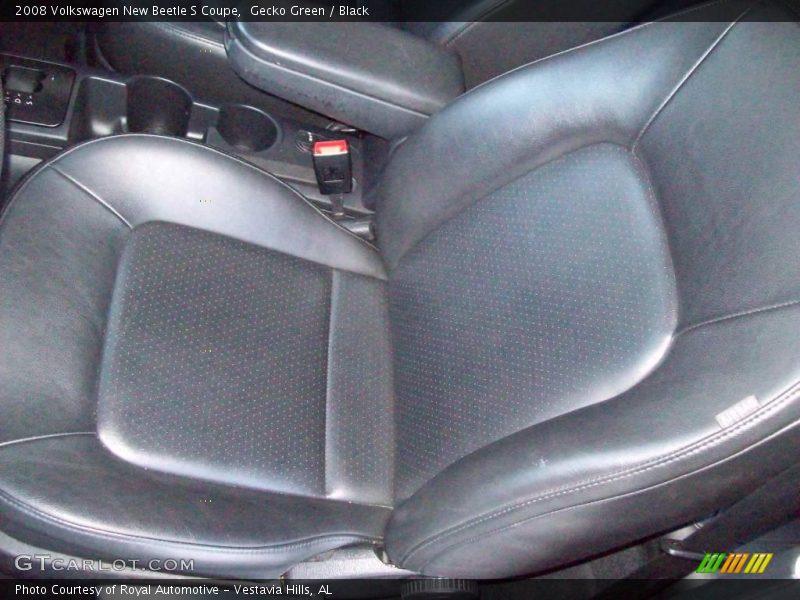 Gecko Green / Black 2008 Volkswagen New Beetle S Coupe
