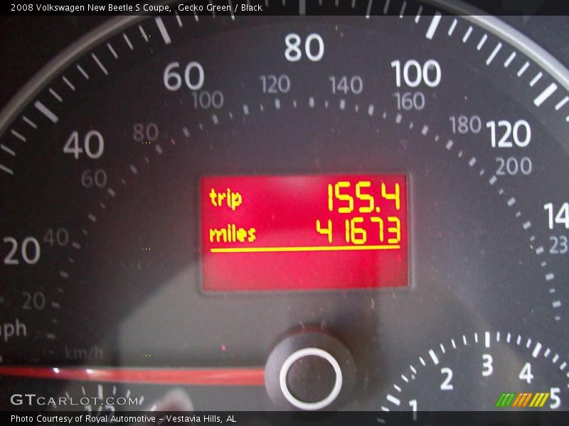 Gecko Green / Black 2008 Volkswagen New Beetle S Coupe