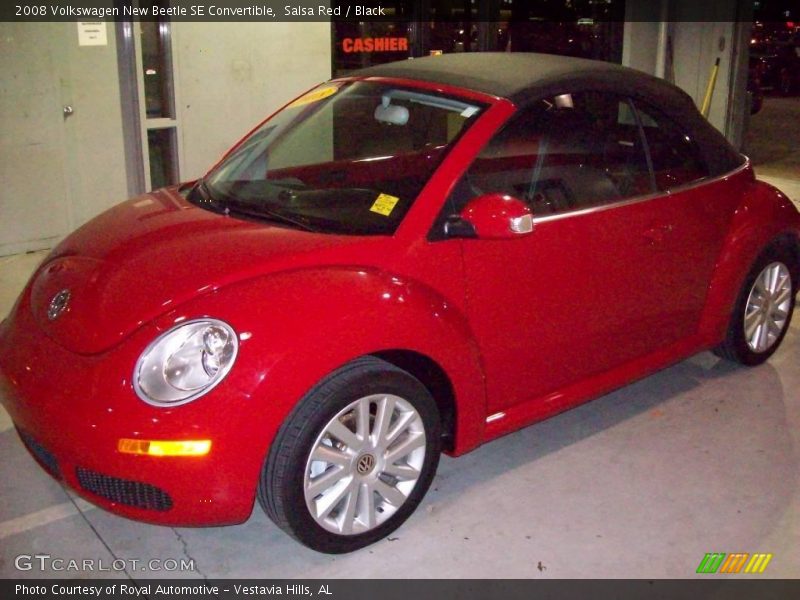 Salsa Red / Black 2008 Volkswagen New Beetle SE Convertible