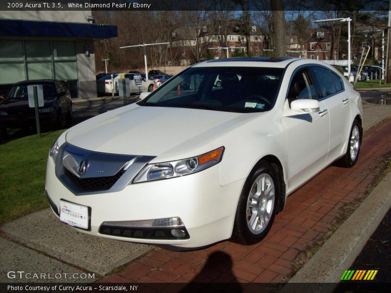 White Diamond Pearl / Ebony 2009 Acura TL 3.5