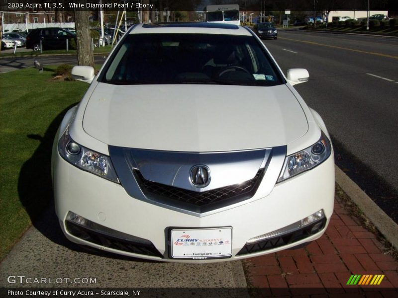 White Diamond Pearl / Ebony 2009 Acura TL 3.5