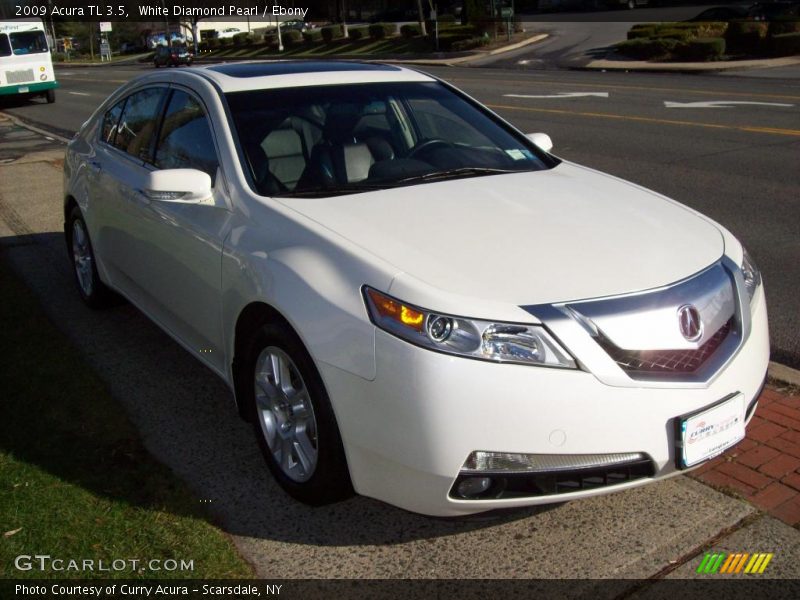 White Diamond Pearl / Ebony 2009 Acura TL 3.5