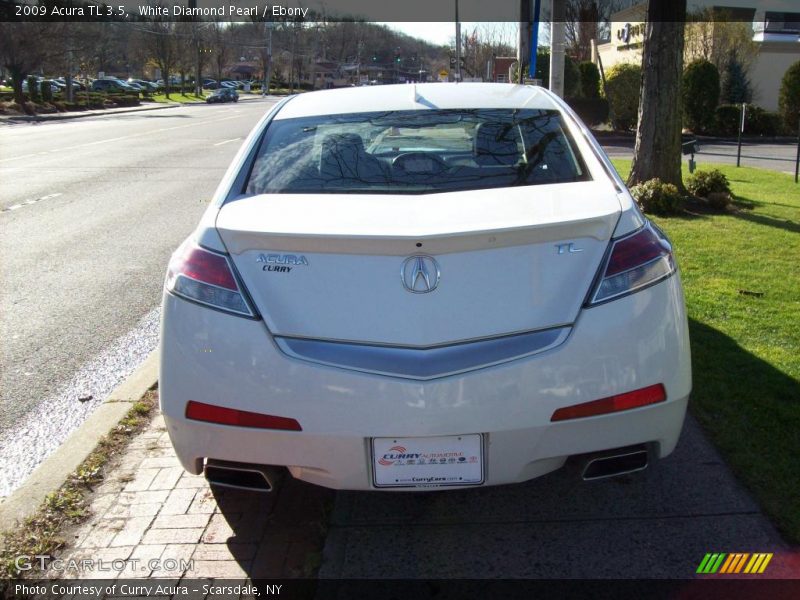 White Diamond Pearl / Ebony 2009 Acura TL 3.5