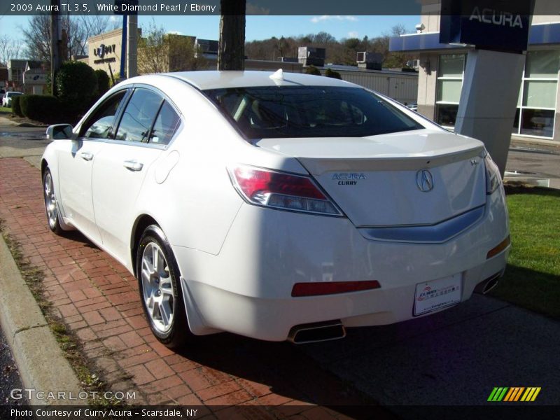 White Diamond Pearl / Ebony 2009 Acura TL 3.5