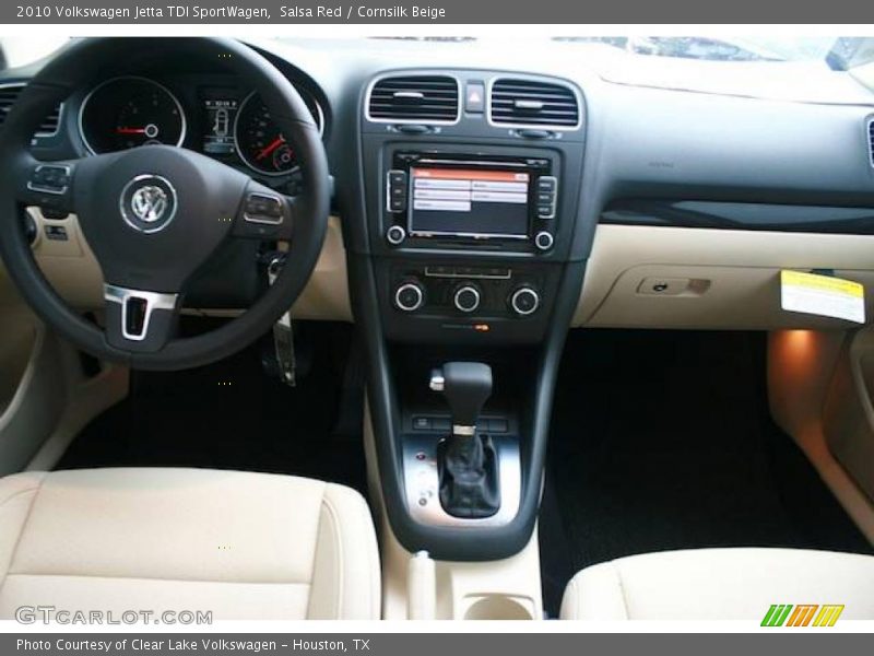 Salsa Red / Cornsilk Beige 2010 Volkswagen Jetta TDI SportWagen