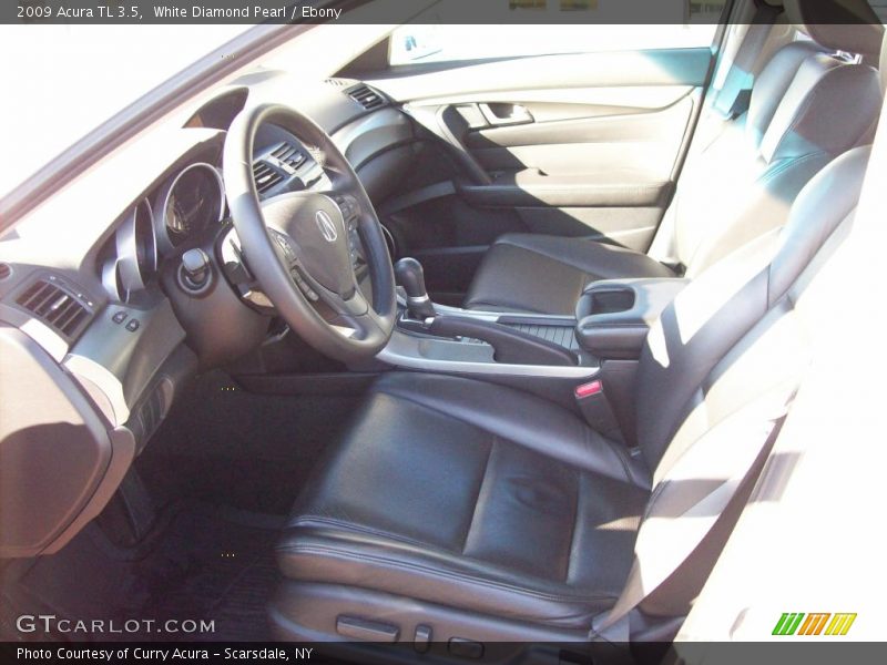White Diamond Pearl / Ebony 2009 Acura TL 3.5