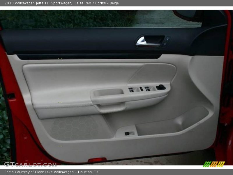 Salsa Red / Cornsilk Beige 2010 Volkswagen Jetta TDI SportWagen