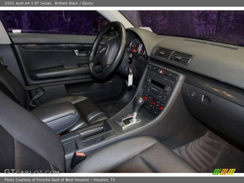 Brilliant Black / Ebony 2003 Audi A4 1.8T Sedan