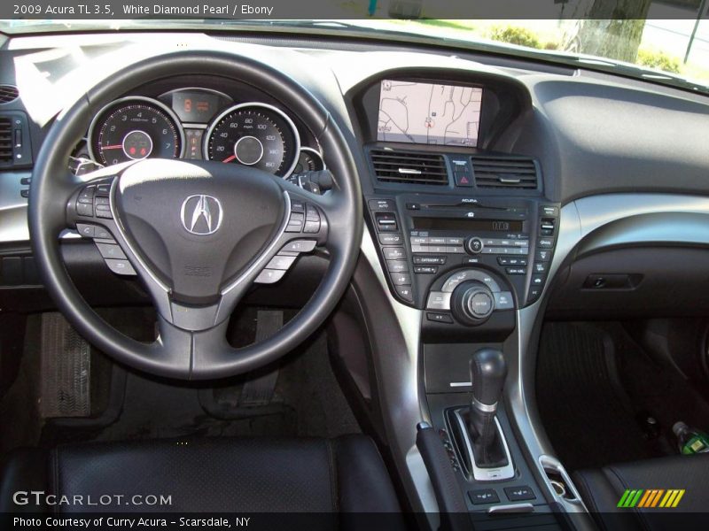 White Diamond Pearl / Ebony 2009 Acura TL 3.5