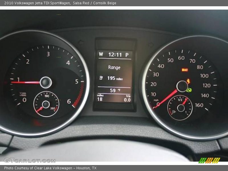 Salsa Red / Cornsilk Beige 2010 Volkswagen Jetta TDI SportWagen