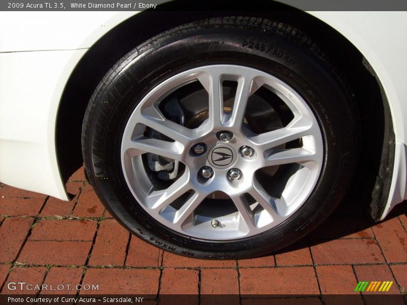 White Diamond Pearl / Ebony 2009 Acura TL 3.5