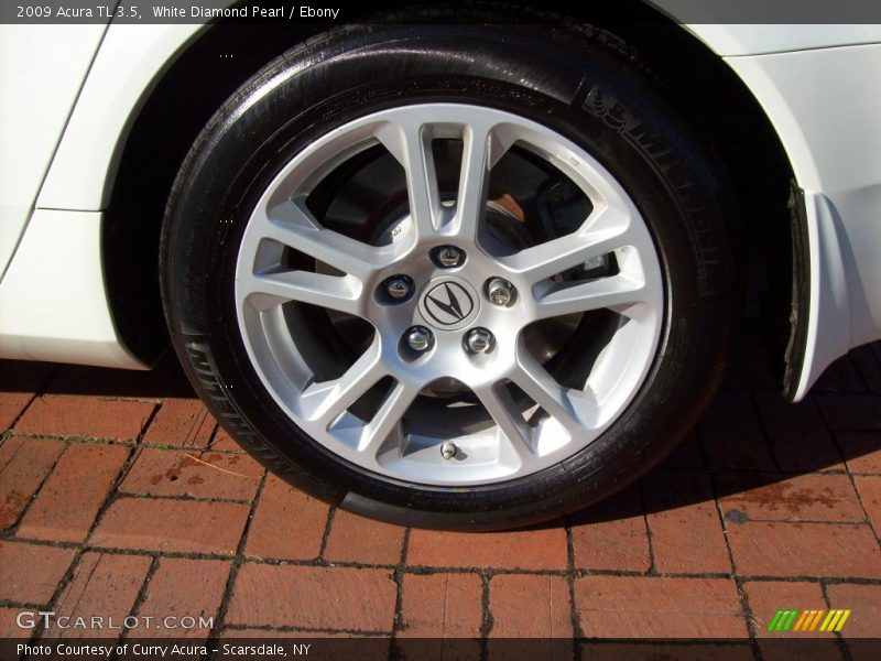 White Diamond Pearl / Ebony 2009 Acura TL 3.5