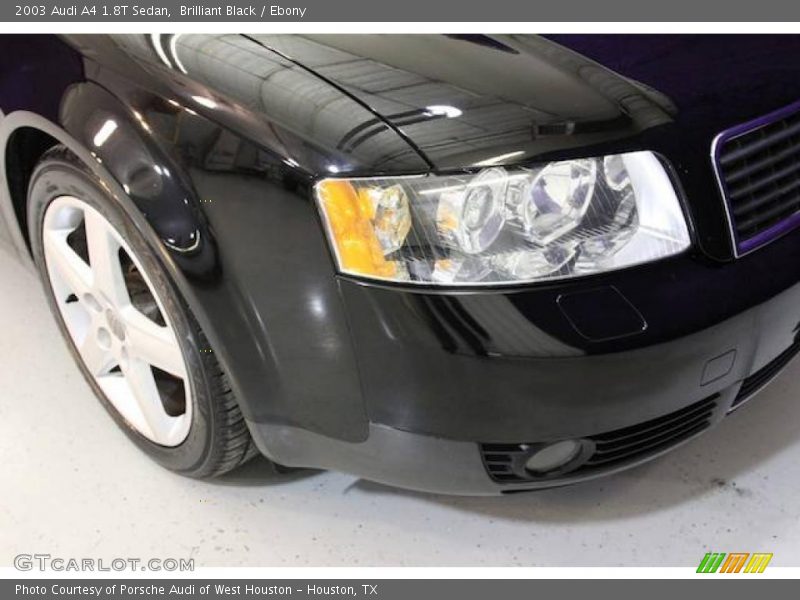 Brilliant Black / Ebony 2003 Audi A4 1.8T Sedan