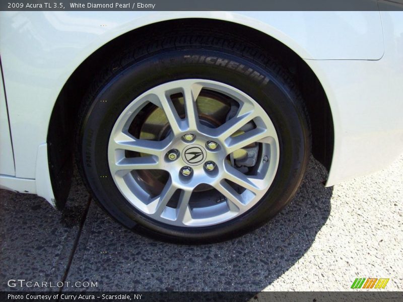 White Diamond Pearl / Ebony 2009 Acura TL 3.5