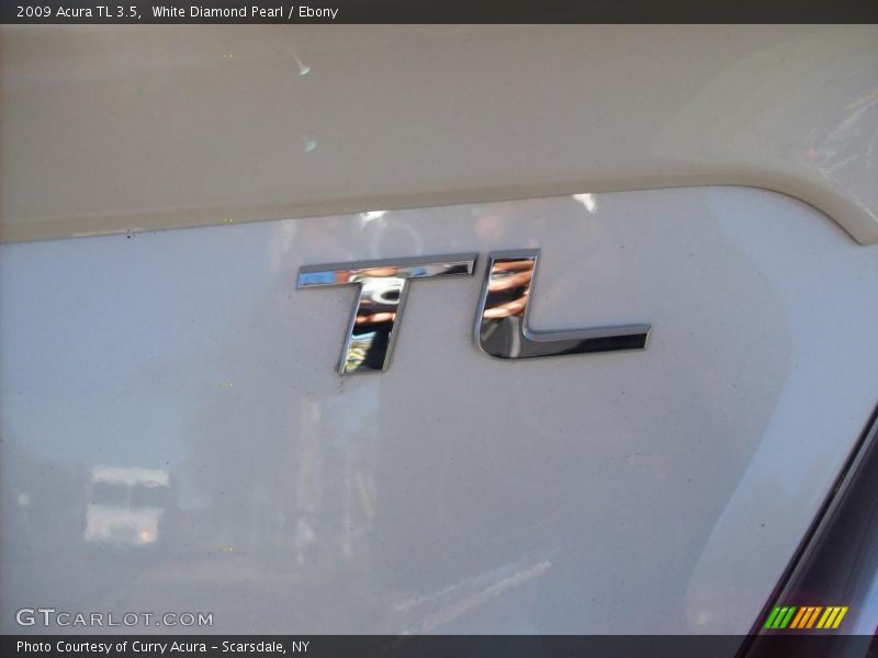 White Diamond Pearl / Ebony 2009 Acura TL 3.5