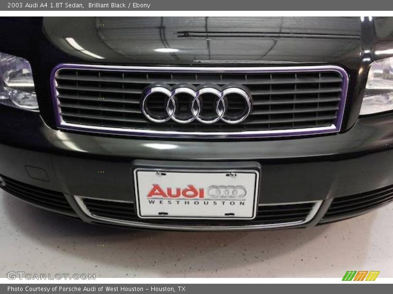 Brilliant Black / Ebony 2003 Audi A4 1.8T Sedan