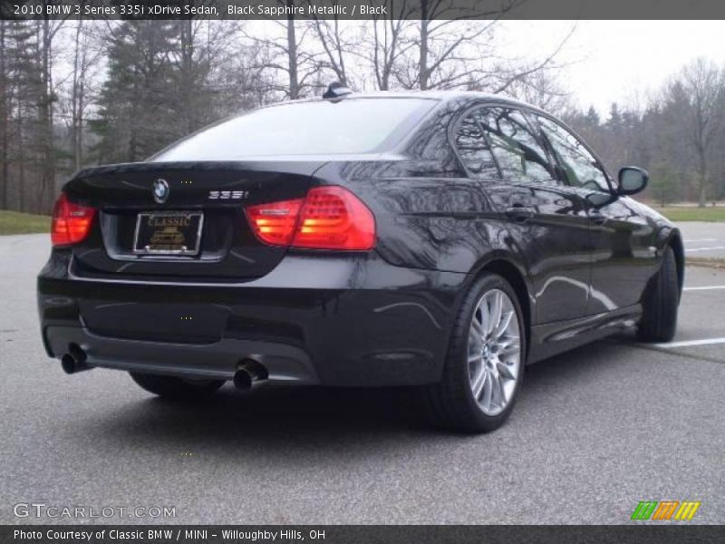 Black Sapphire Metallic / Black 2010 BMW 3 Series 335i xDrive Sedan