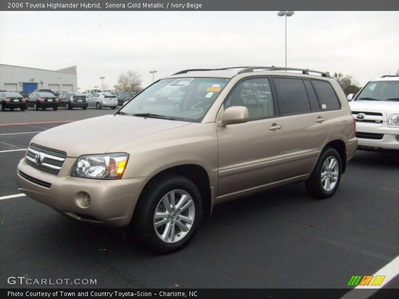 Sonora Gold Metallic / Ivory Beige 2006 Toyota Highlander Hybrid