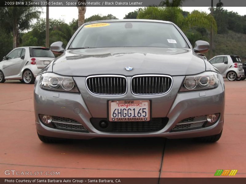 Space Grey Metallic / Black Dakota Leather 2009 BMW 3 Series 335d Sedan