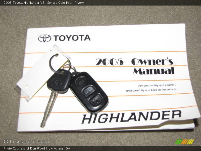 Sonora Gold Pearl / Ivory 2005 Toyota Highlander V6