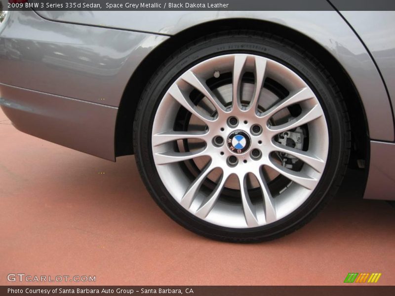 Space Grey Metallic / Black Dakota Leather 2009 BMW 3 Series 335d Sedan