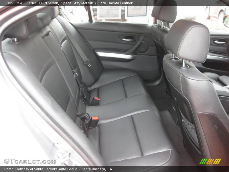 Space Grey Metallic / Black Dakota Leather 2009 BMW 3 Series 335d Sedan