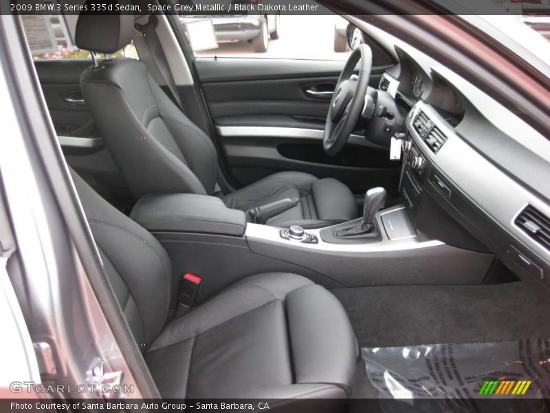 Space Grey Metallic / Black Dakota Leather 2009 BMW 3 Series 335d Sedan