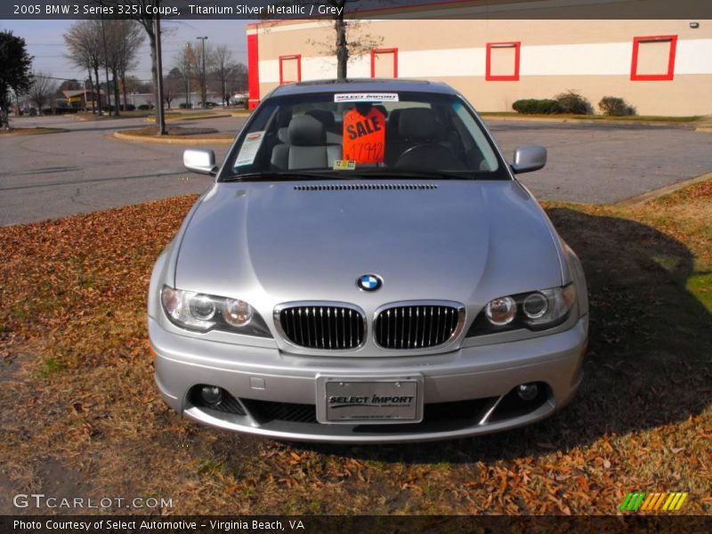 Titanium Silver Metallic / Grey 2005 BMW 3 Series 325i Coupe