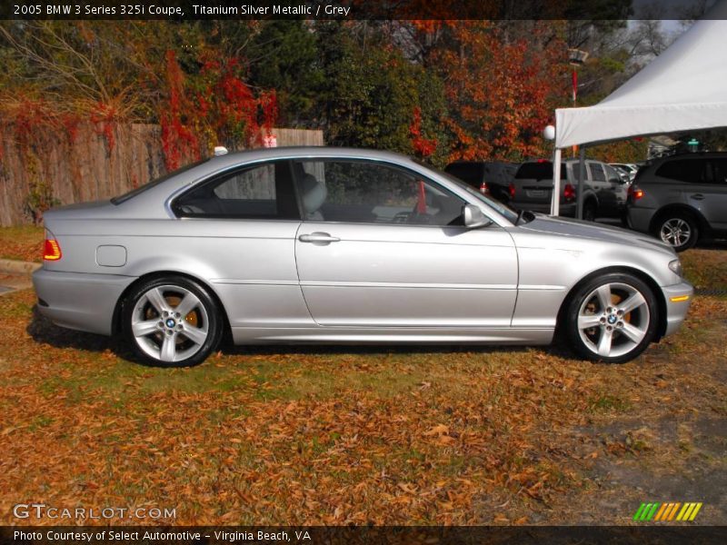 Titanium Silver Metallic / Grey 2005 BMW 3 Series 325i Coupe