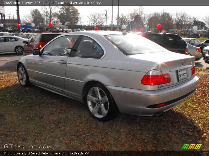 Titanium Silver Metallic / Grey 2005 BMW 3 Series 325i Coupe