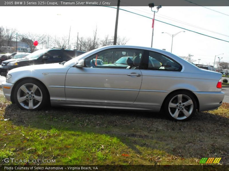 Titanium Silver Metallic / Grey 2005 BMW 3 Series 325i Coupe
