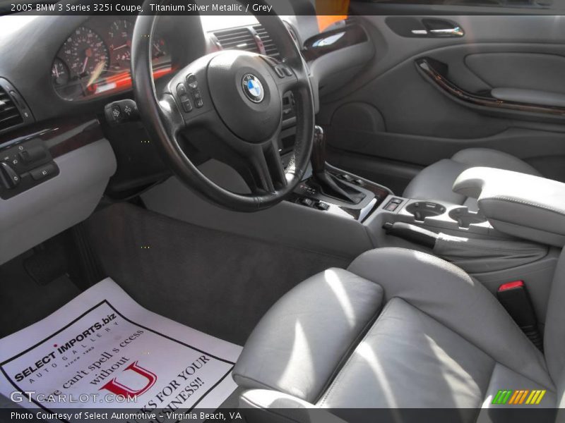 Titanium Silver Metallic / Grey 2005 BMW 3 Series 325i Coupe