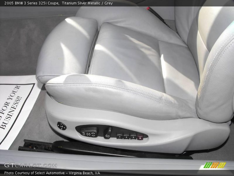 Titanium Silver Metallic / Grey 2005 BMW 3 Series 325i Coupe