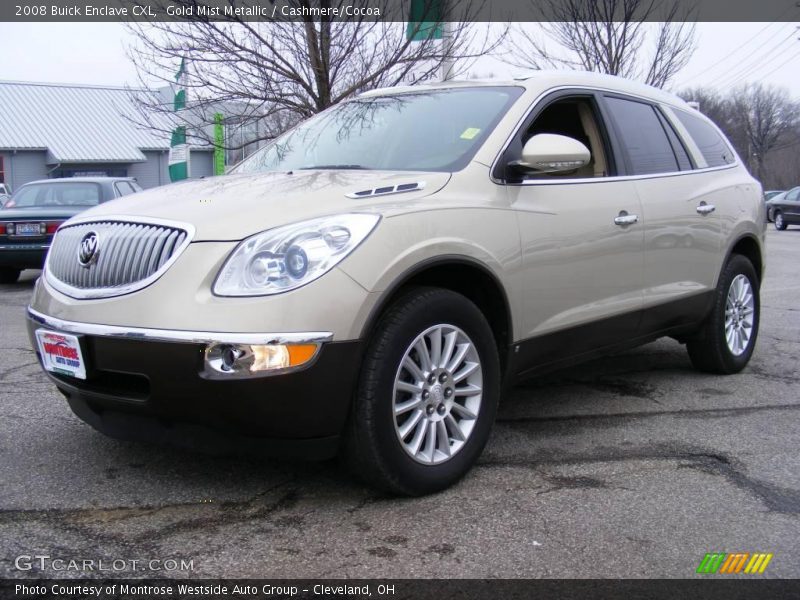 Gold Mist Metallic / Cashmere/Cocoa 2008 Buick Enclave CXL