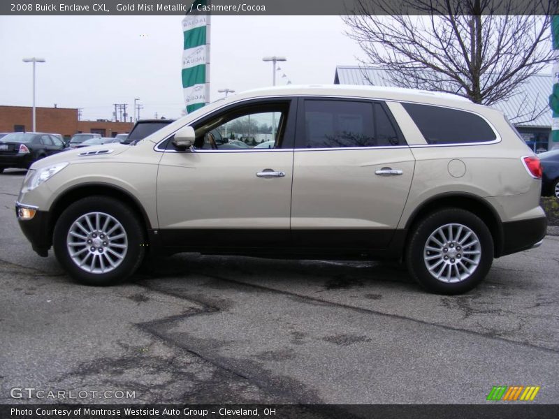 Gold Mist Metallic / Cashmere/Cocoa 2008 Buick Enclave CXL