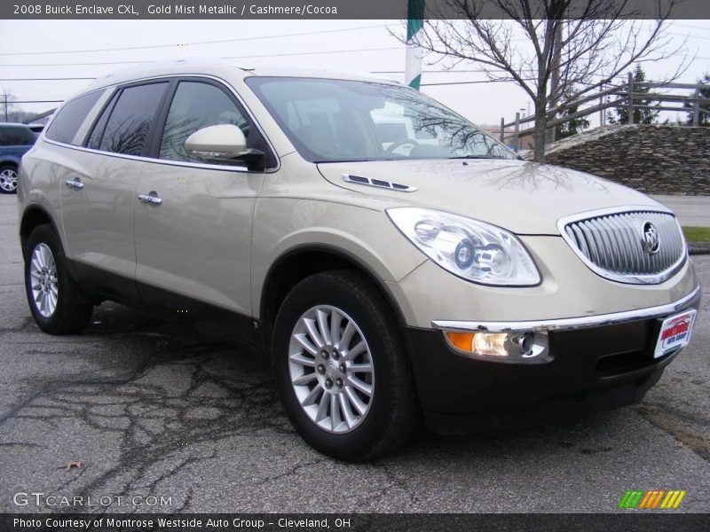 Gold Mist Metallic / Cashmere/Cocoa 2008 Buick Enclave CXL