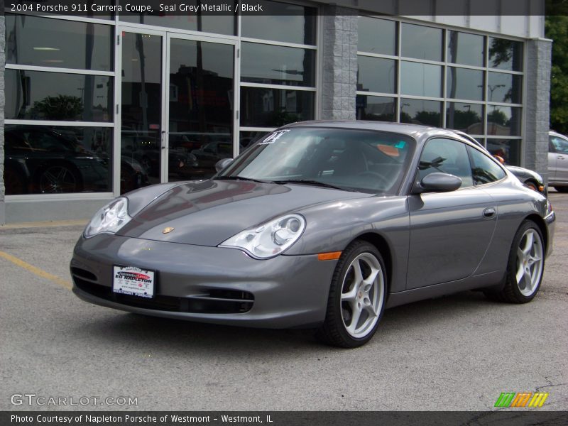 Seal Grey Metallic / Black 2004 Porsche 911 Carrera Coupe