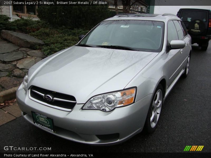 Brilliant Silver Metallic / Off-Black 2007 Subaru Legacy 2.5i Wagon
