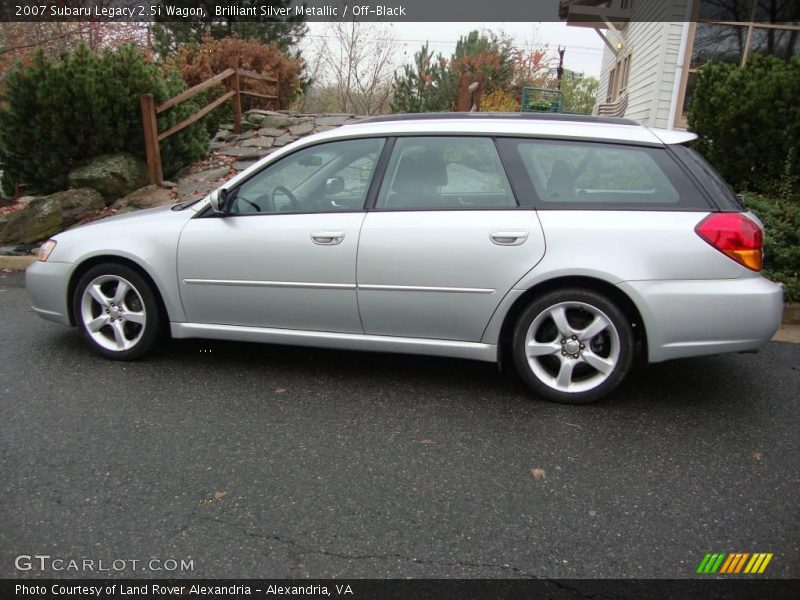 Brilliant Silver Metallic / Off-Black 2007 Subaru Legacy 2.5i Wagon