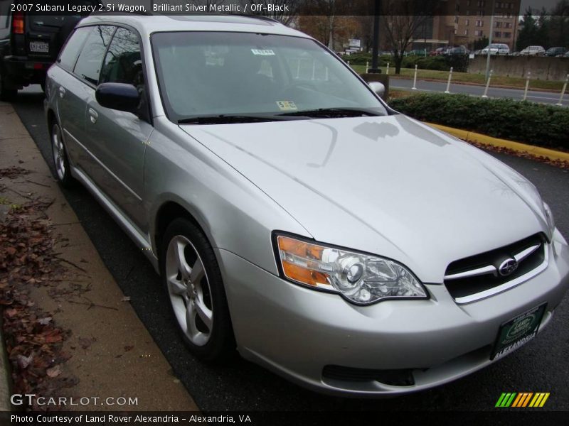 Brilliant Silver Metallic / Off-Black 2007 Subaru Legacy 2.5i Wagon