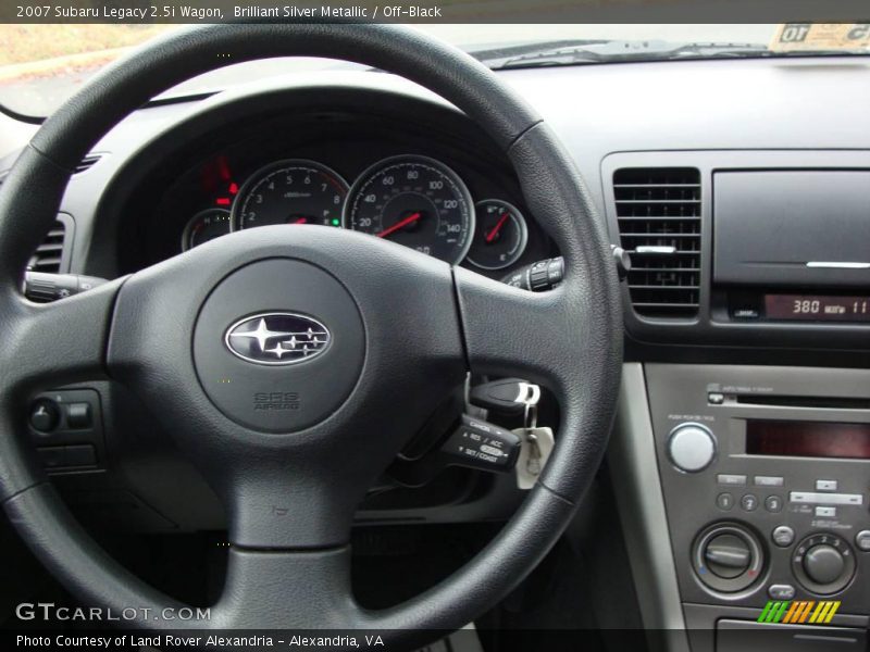 Brilliant Silver Metallic / Off-Black 2007 Subaru Legacy 2.5i Wagon