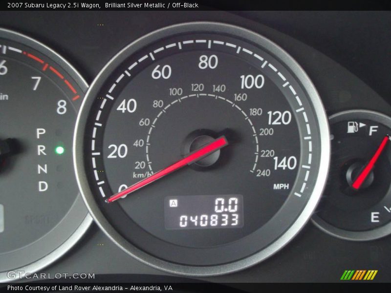 Brilliant Silver Metallic / Off-Black 2007 Subaru Legacy 2.5i Wagon
