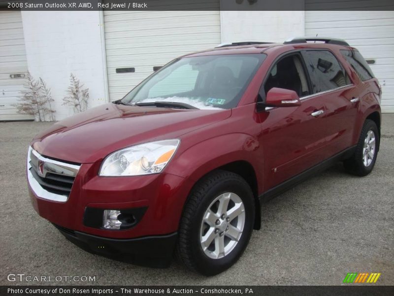 Red Jewel / Black 2008 Saturn Outlook XR AWD