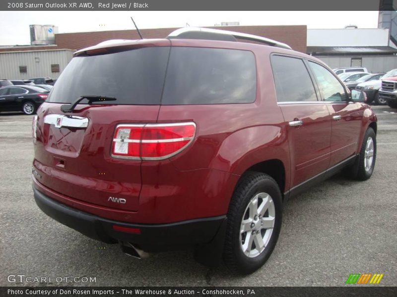 Red Jewel / Black 2008 Saturn Outlook XR AWD