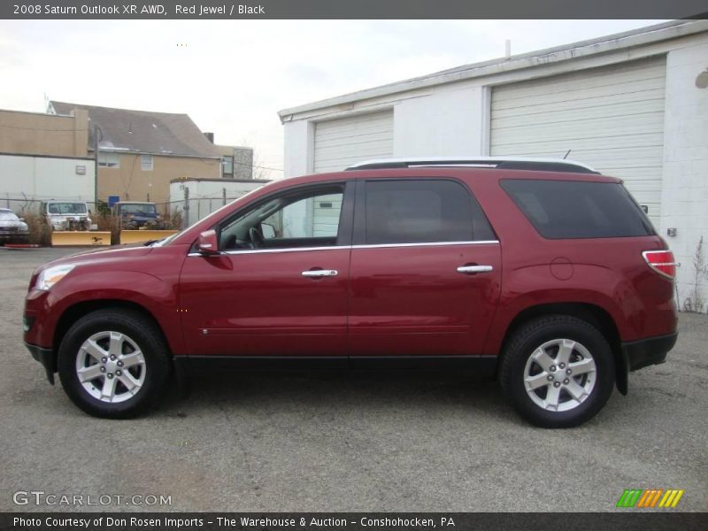 Red Jewel / Black 2008 Saturn Outlook XR AWD